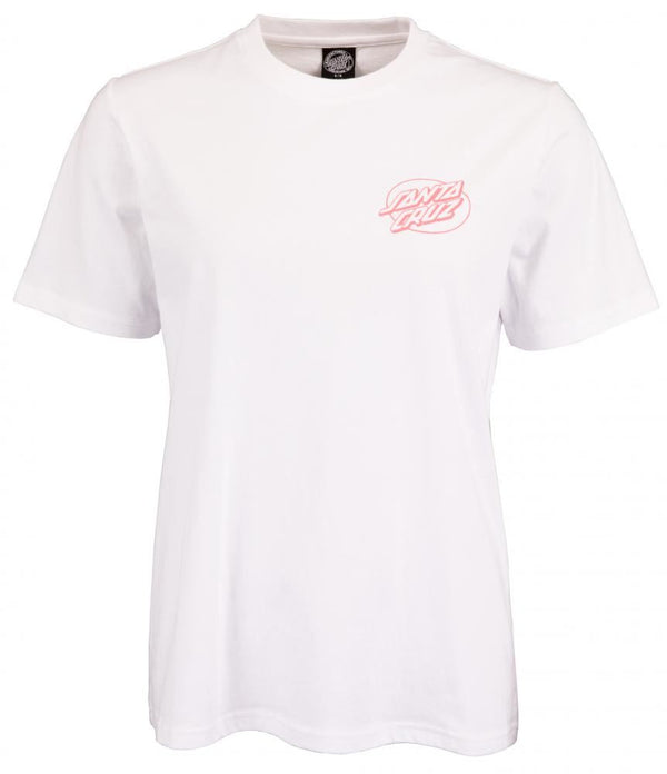 Santa Cruz Womens T-Shirt Strange Hand T-Shirt - White - Skatewarehouse.co.uk