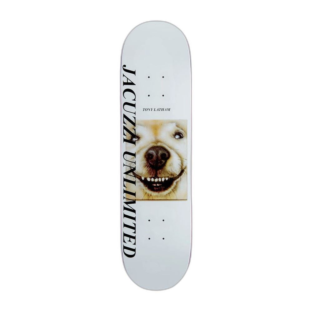 Jacuzzi Unlimited Tony Latham Smooshed EX7 White Skateboard Deck - 8.125"