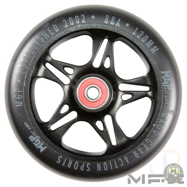 Mfx Fuse 120mm - Black / Silver Scooter Wheels