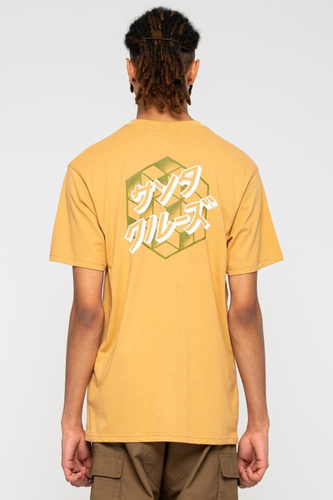 Santa Cruz T-Shirt Japanese Optical Dot T-Shirt - Sand - Skatewarehouse.co.uk