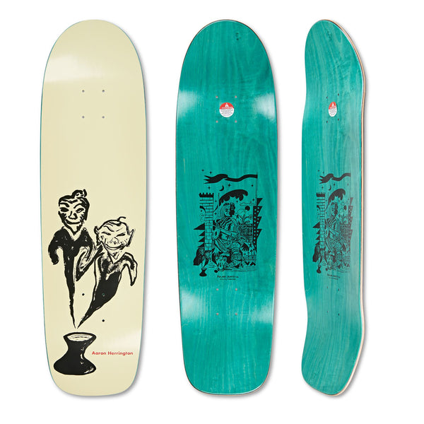 Polar Skate Co Aaron Herrington - Pot demons (Yellow) Skateboard Deck - 8.5