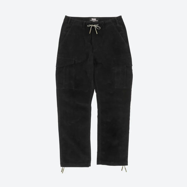 DGK O.G Cargo Pant Black Corduroy - Skatewarehouse.co.uk