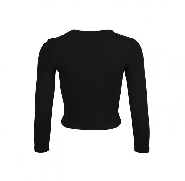 Santa Cruz Womens L/S T-Shirt Classic Dot Front L/S T-Shirt - Black - Skatewarehouse.co.uk