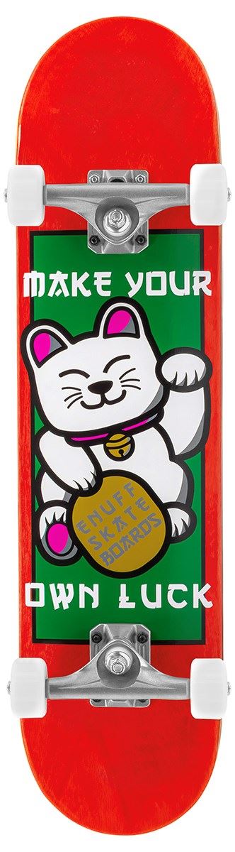 Enuff Lucky Cat Red Complete Skateboard - 7.25