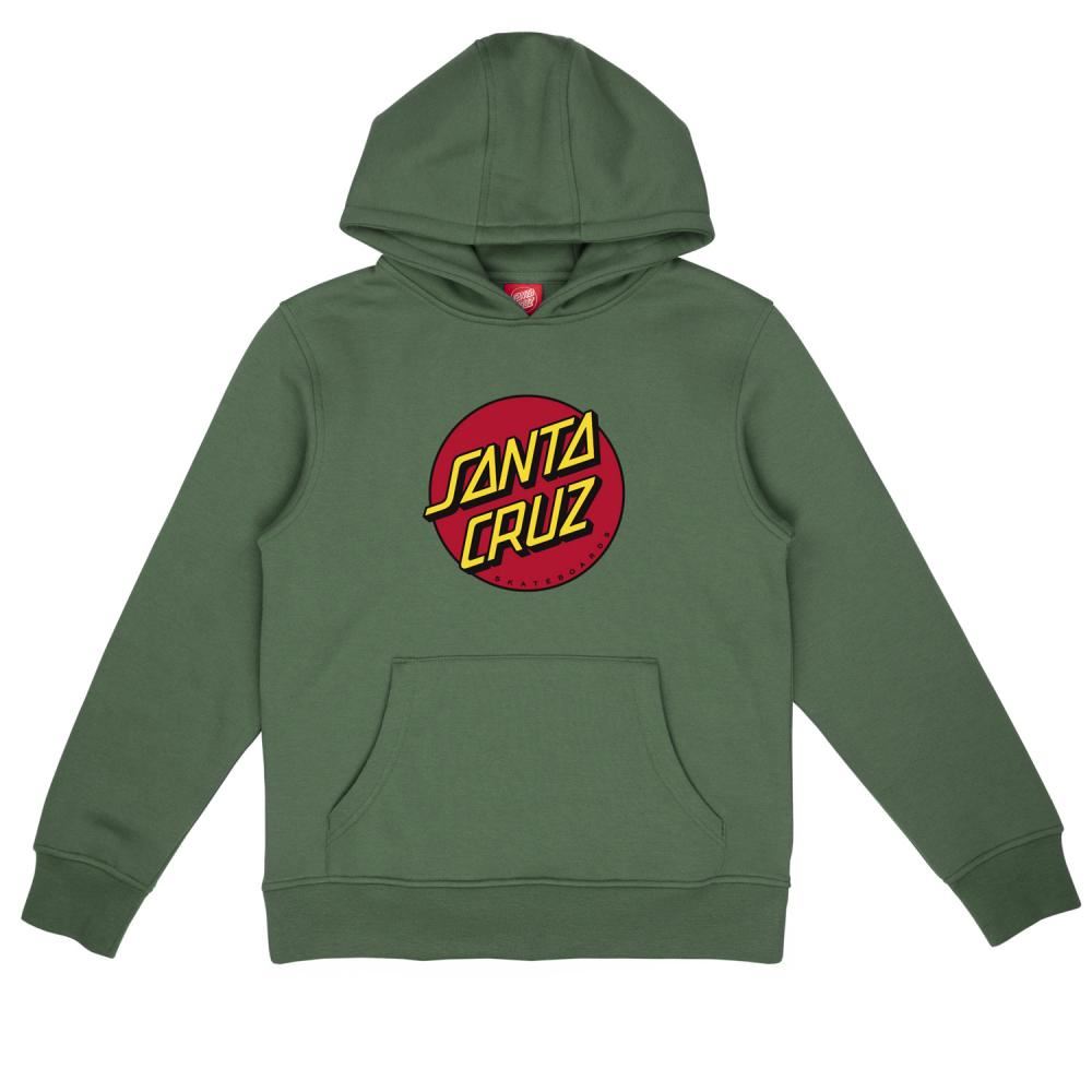 Santa Cruz Youth Hood Youth Classic Dot Hood - Sage - Skatewarehouse.co.uk