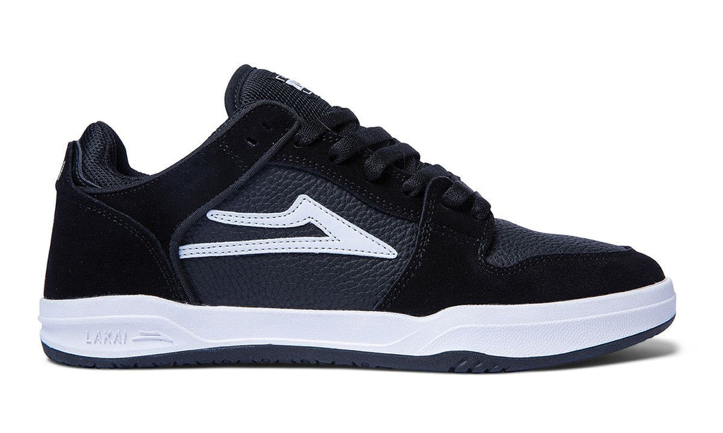 Lakai Telford Low Skate Shoes - Black - Skatewarehouse.co.uk