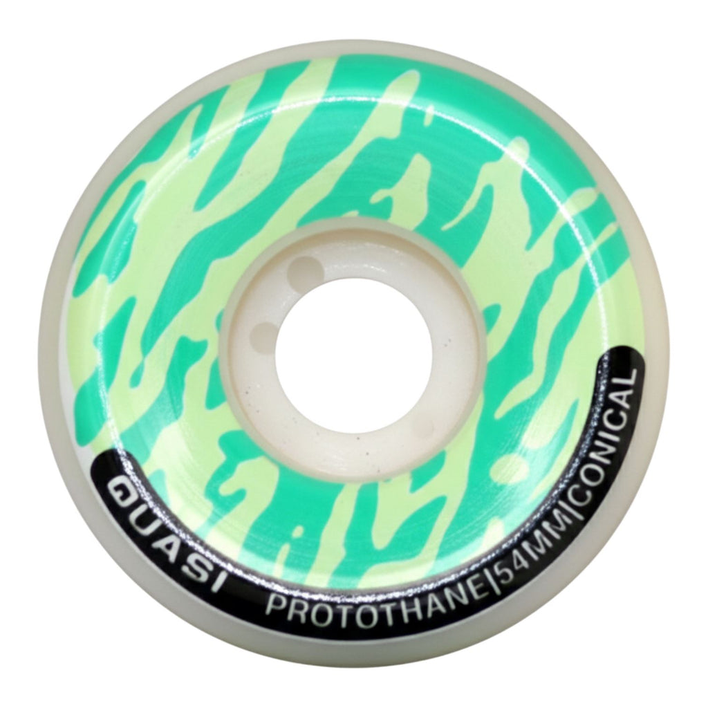Quasi P-Thane Conical Shape (Green) Skateboard Wheels - 54mm