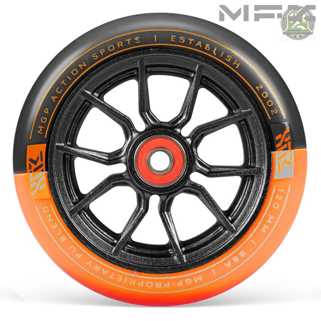 Madd Gear Mfx Syndicate Ar120 Dual Urethane Wheels - Black/Orange - Skatewarehouse.co.uk