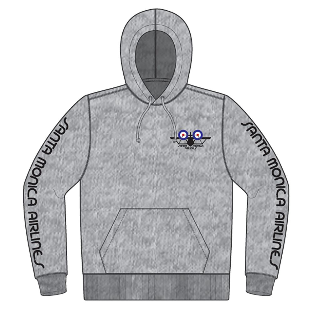 Santa Monica Airlines SMA Bi-Plane Hoodie Ash - XL