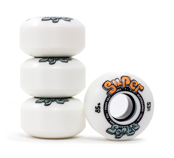 Enuff Skateboards Super Softie Park Street Filmer Skateboard wheels 85a - White - Skatewarehouse.co.uk