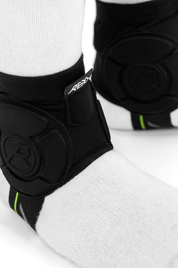 REKD Energy Covert Ankle Impact Guards - Black - Skatewarehouse.co.uk