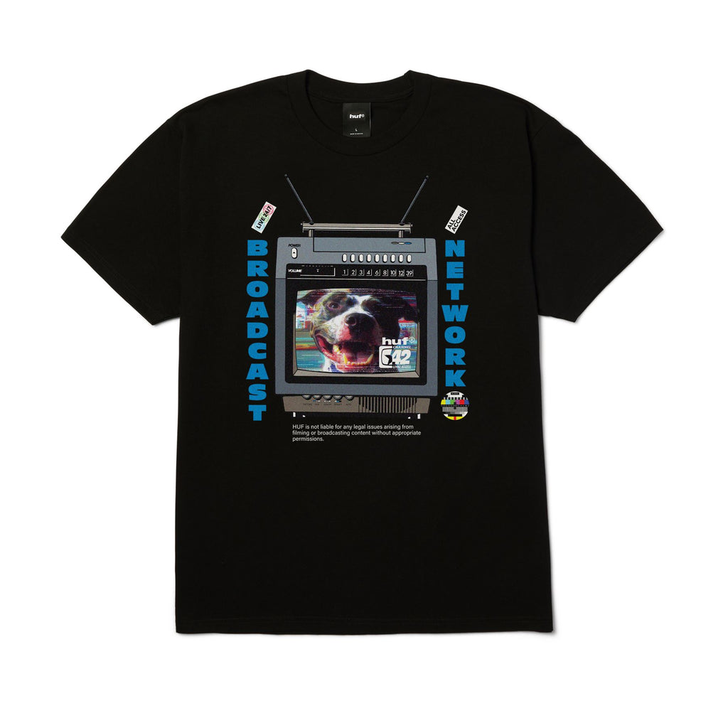 HUF Broadcast SS Tee (Black)