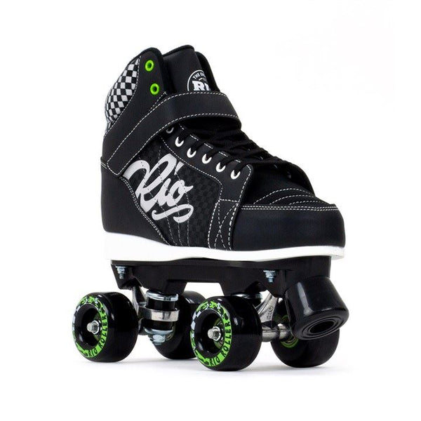 Rio Roller Mayhem II Quad Skates Black Bundle