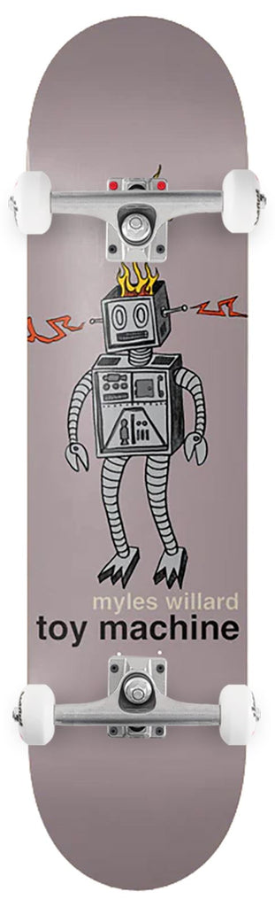 Toy Machine Myles Willard 'Robot Fire' x Venom Custom Complete Skateboard - 8.25"