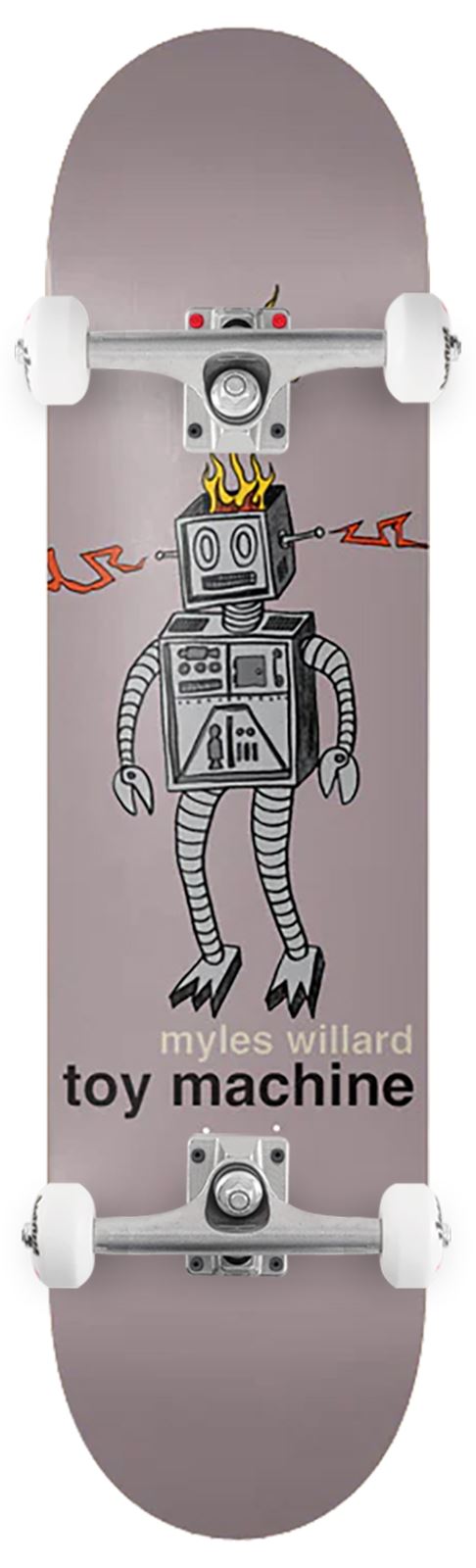 Toy Machine Myles Willard 'Robot Fire' x Venom Custom Complete Skateboard - 8.25