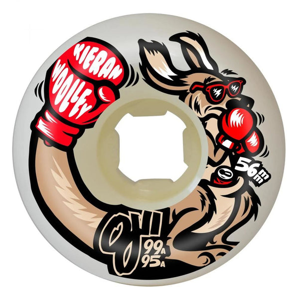 OJ Skateboard Wheels 56mm Kieran Woolley Roo Double - White - Skatewarehouse.co.uk