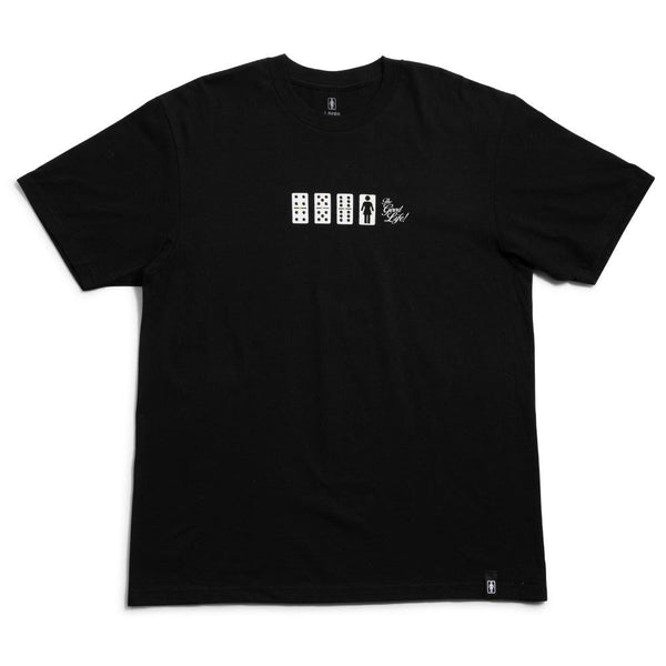 Girl TheGoodLife! Tee Black - Skatewarehouse.co.uk