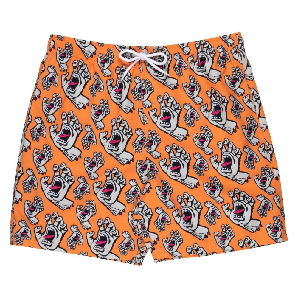 Santa Cruz Swim Shorts Hands All Over - Apricot - Skatewarehouse.co.uk