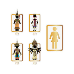 Girl x Preduce 5 Pack Stickers - One Size