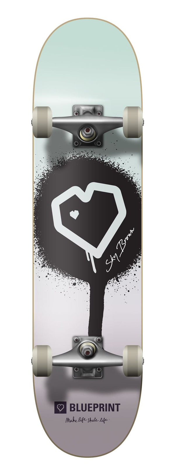 Blueprint x Sky Brown x MLSL Collab Guest Pastel Fade Complete Skateboard - 7.0