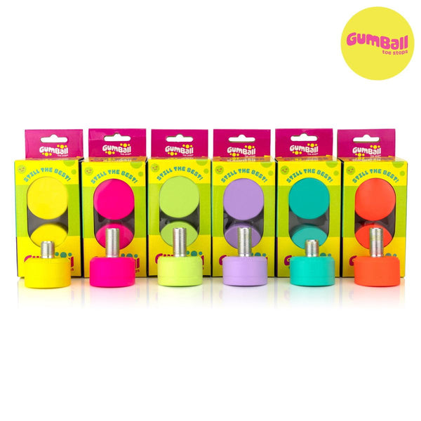 Gumball Toe Stop - Lemon 75A - Short 17mm (Pair) Accessories
