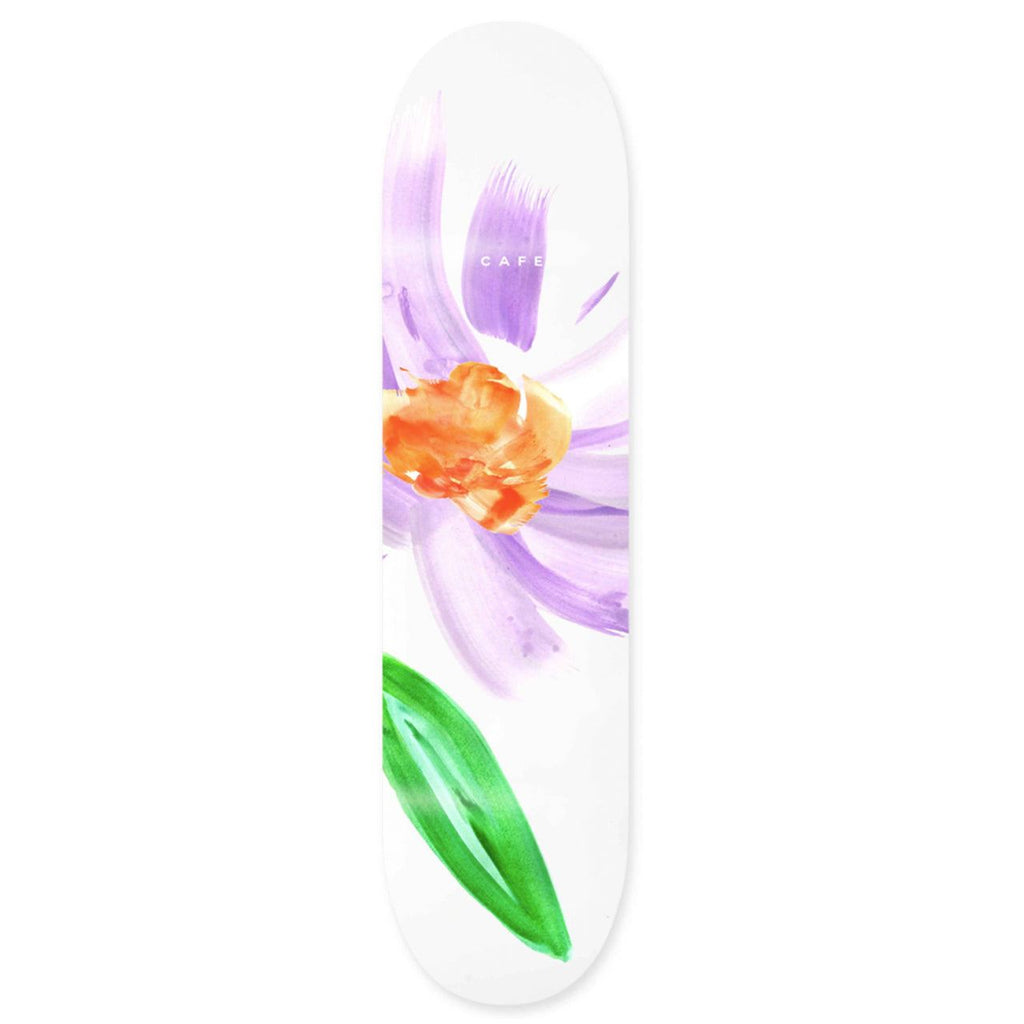 Skateboard Cafe Floral (White) Skateboard Deck - 8.0"