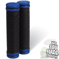 Madd Gear Mgp Headcase Black Grips (Pair) - Blue - Skatewarehouse.co.uk