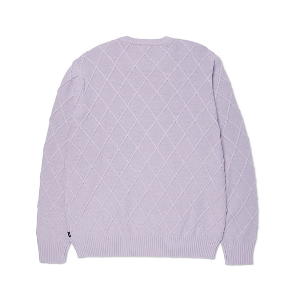 HUF Grid Crewneck Sweater (Dust Purple)