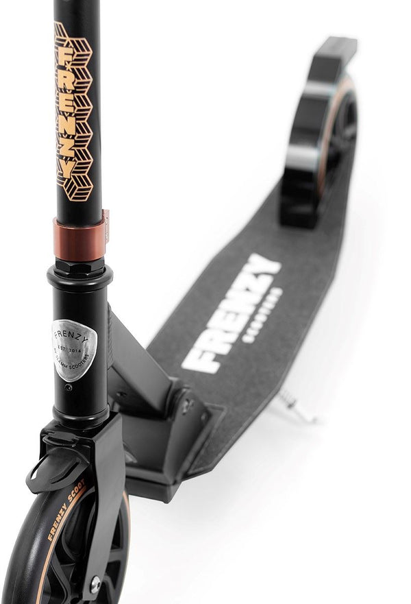 Frenzy 205mm Dual Brake V4 Recreational Scooter - Black - Skatewarehouse.co.uk