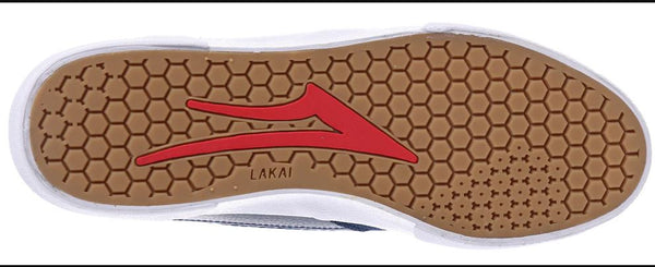 Lakai Cambridge Skate Shoes - Navy / Red - Skatewarehouse.co.uk