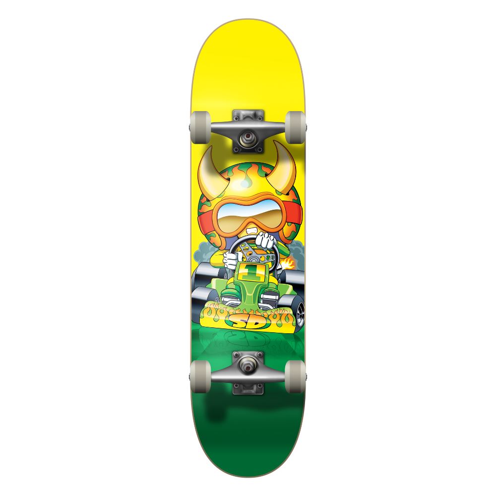 Speed Demons Go Kart Soft Top Multi Complete Skateboard - 7.25"