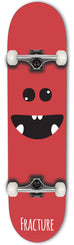 Fracture Lil Monsters Red Complete Skateboard 7.25" - Skatewarehouse.co.uk