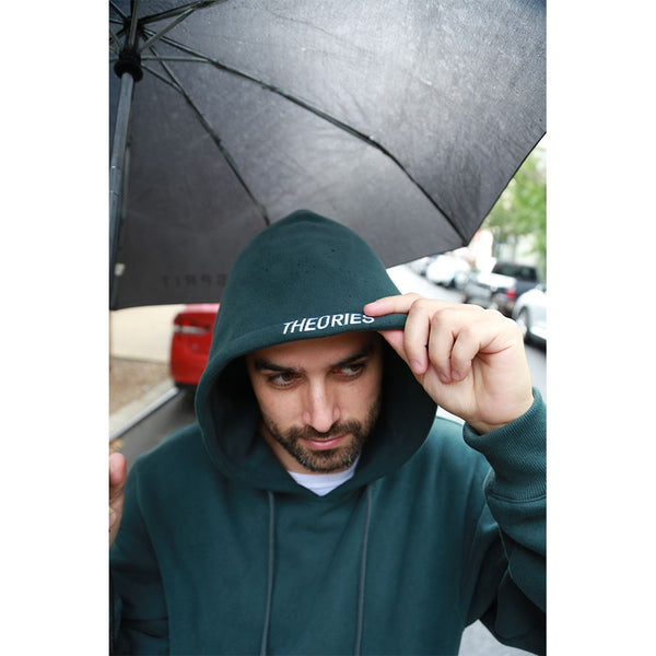 Theories Of Atlantis Scribble Sport Pullover Hoodie Petrol Blue - Skatewarehouse.co.uk