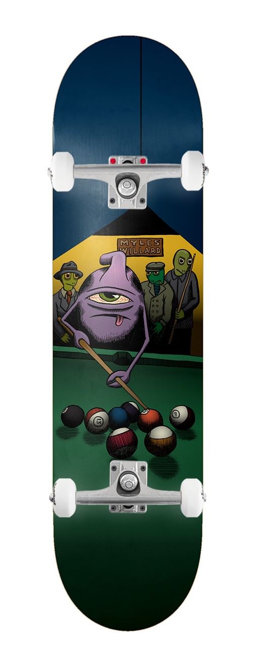 Toy Machine Myles Willard 'Hustler' x Venom Custom Complete Skateboard - 8.25
