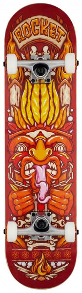Rocket Skateboard Chief Pile-up Red Complete Skateboard - 7.75" - Skatewarehouse.co.uk