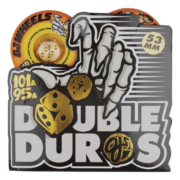 OJ Skateboard Wheels Double Duro Mini Combo 101a/95 - Orange / Yellow - Skatewarehouse.co.uk
