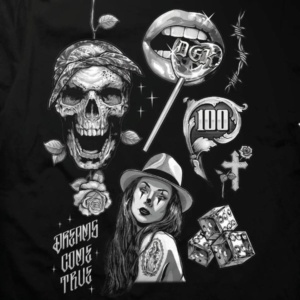 DGK Dreams Come True Tee Black - Skatewarehouse.co.uk