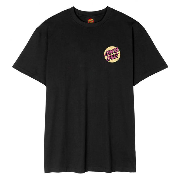 Santa Cruz T-Shirt Wagon Dot Chest T-Shirt - Black - Skatewarehouse.co.uk