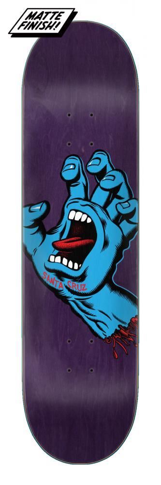 Santa Cruz Logo Screaming Hand Skateboard Deck - 8.375