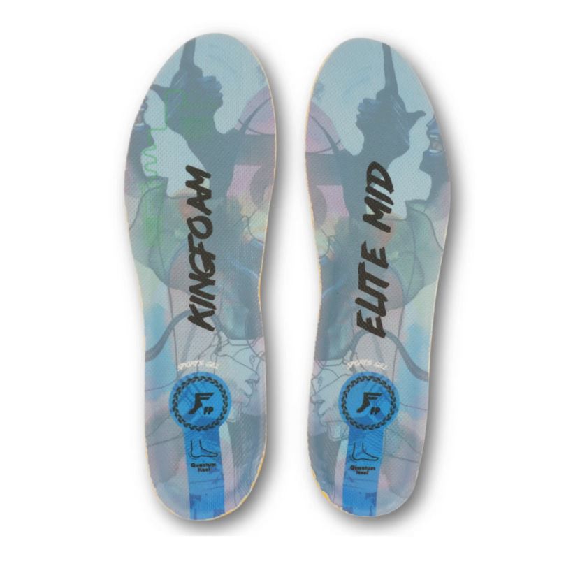 Footprint Kingfoam Elite Quantum Heel Infinity Foam Insoles Mid - Blue Camo