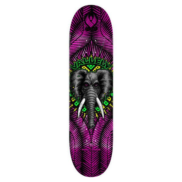 Powell Peralta FLIGHT Mike Vallely • Elephant • • Pink Foil Skateboard Deck - 8.63