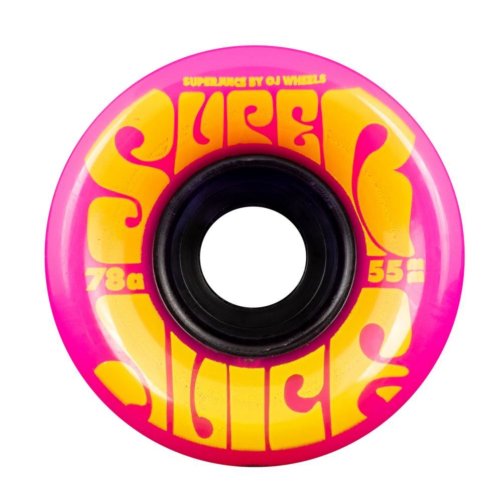 OJ Soft Skateboard Wheels Mini Super Juice 78a - Pink - Skatewarehouse.co.uk