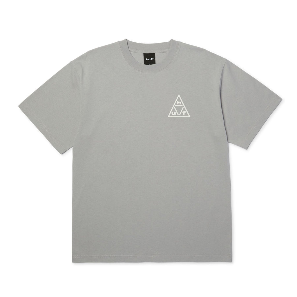 Triple Triangle Ss Tee (White / Grey)