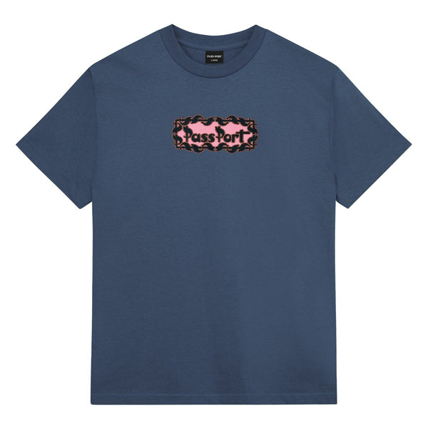 Pass~Port Pattoned Tee (Harbour Blue) - XL