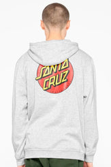 Santa Cruz Hood Classic Dot Chest Hood - Athletic Heather - Skatewarehouse.co.uk