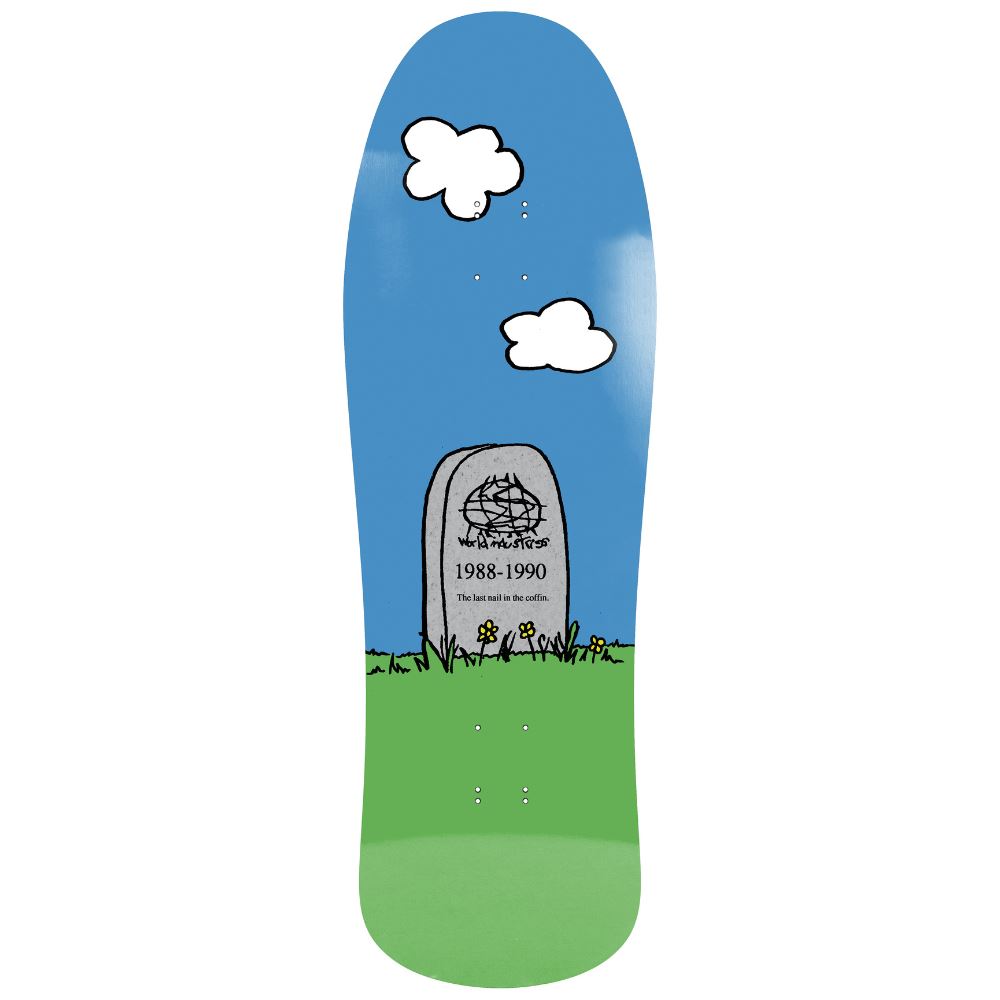 World Industries Skateboarding is Dead EX7 Blue / Green Skateboard Deck - 10.0"