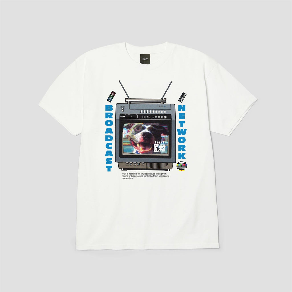 HUF Broadcast SS Tee (White)