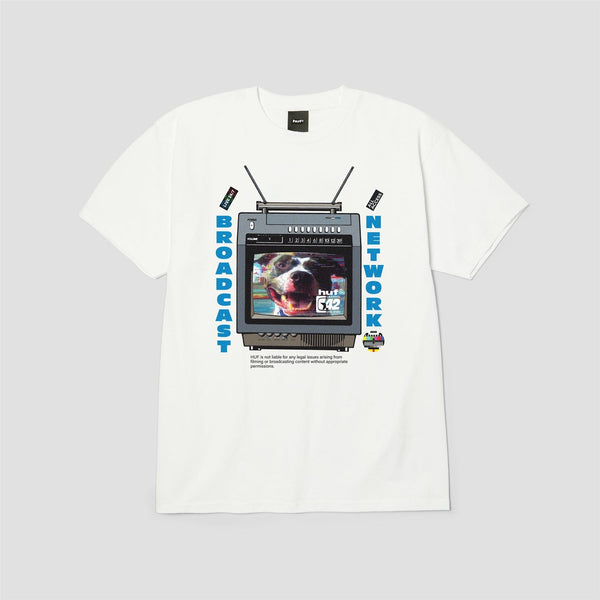 HUF Broadcast SS Tee (White)