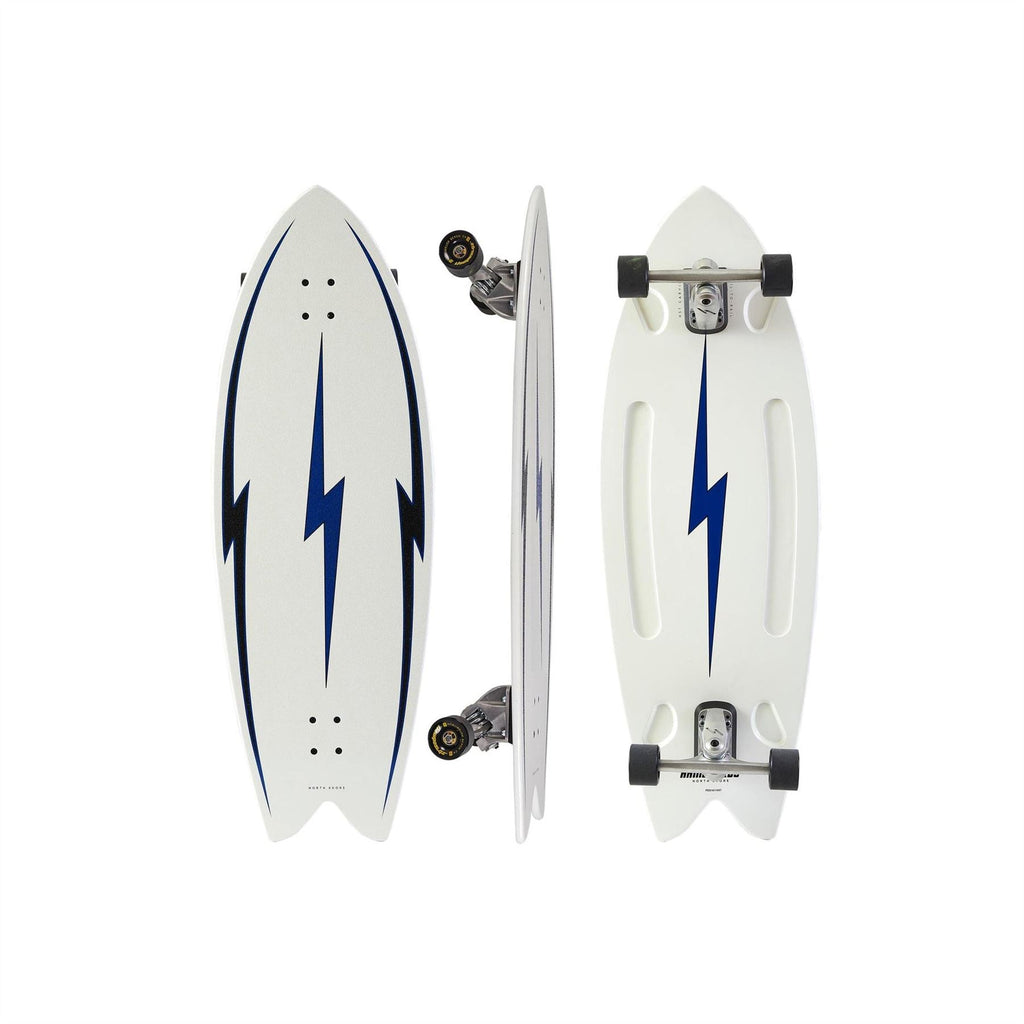 Hamboards - 43" The Pescadito - North Shore White Longboard Complete