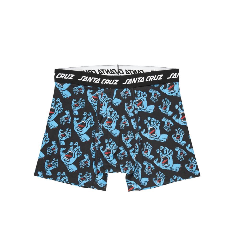 Santa Cruz Boxer Shorts Hands All Over Boxer Brief - Black - Skatewarehouse.co.uk